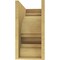 Ekena Millwork 9"W x 18"D x 18"H Classic Diane Rough Cedar Woodgrain TimberThane Corbel, Primed Tan CORUR09X18X18DIARCPR - alternate 6